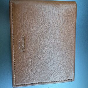 Shinola Tan Leather Card Holder